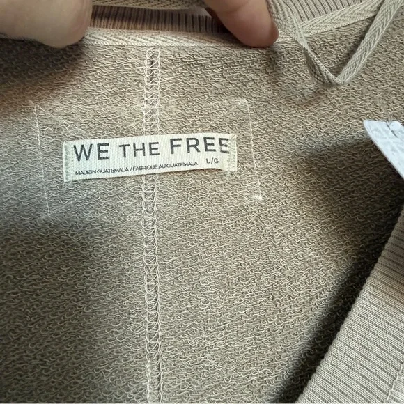 We the Free Venice V-Neck Sweatshirt, Fossil Island, L, NWT - Picture 9 of 16